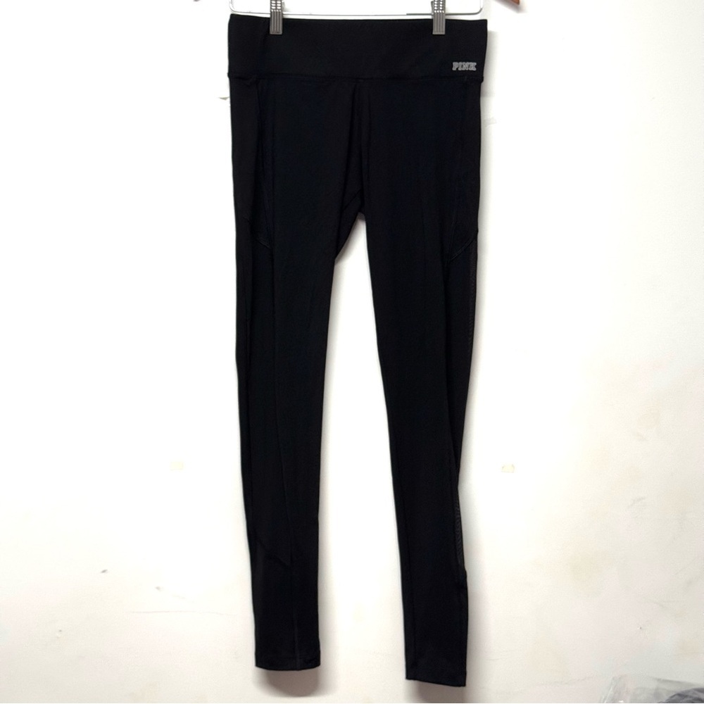 Pink Victoria's Secret Black Leggings